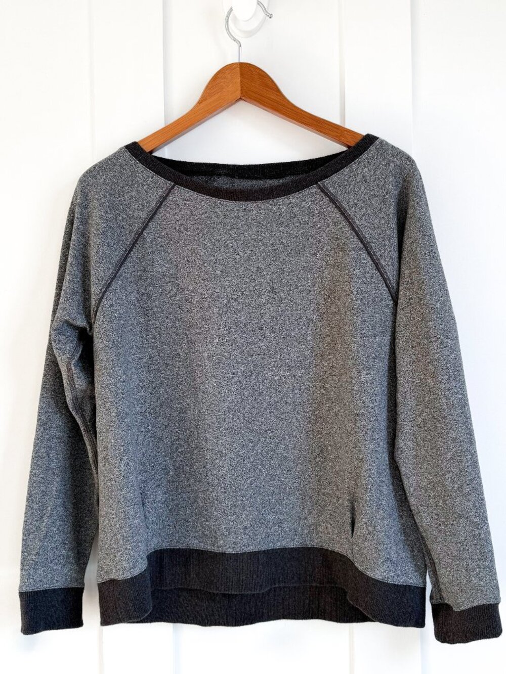 Lululemon Crew Love Pullover Cozy Sweater - Heathered Speckled Black